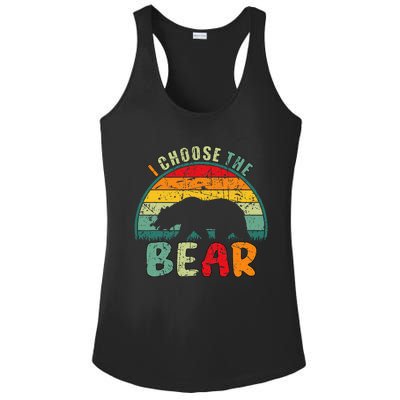 I Choose The Bear Ladies PosiCharge Competitor Racerback Tank