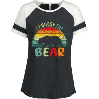 I Choose The Bear Enza Ladies Jersey Colorblock Tee