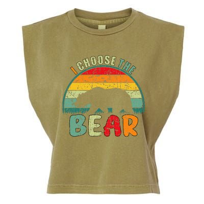 I Choose The Bear Garment-Dyed Women's Muscle Tee