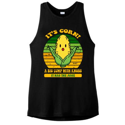 Its Corn Tiktok Song Shirt It’s Corn It Has The Juice Ladies PosiCharge Tri-Blend Wicking Tank