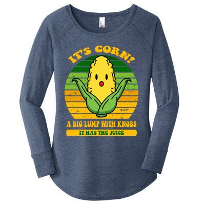 Its Corn Tiktok Song Shirt It’s Corn It Has The Juice Women's Perfect Tri Tunic Long Sleeve Shirt