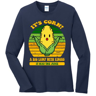 Its Corn Tiktok Song Shirt It’s Corn It Has The Juice Ladies Long Sleeve Shirt