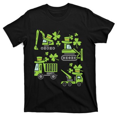 Irish Construction Truck Crane St Patricks Day T-Shirt