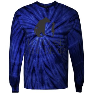 I Choose The Bear Women Empowerment Tie-Dye Long Sleeve Shirt