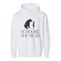 I Choose The Bear Women Empowerment Garment-Dyed Fleece Hoodie