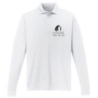 I Choose The Bear Women Empowerment Performance Long Sleeve Polo