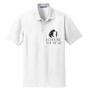 I Choose The Bear Women Empowerment Dry Zone Grid Polo