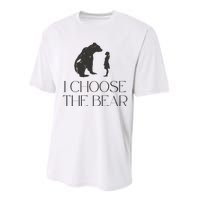 I Choose The Bear Women Empowerment Performance Sprint T-Shirt