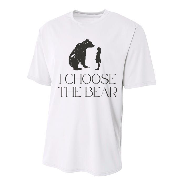 I Choose The Bear Women Empowerment Performance Sprint T-Shirt