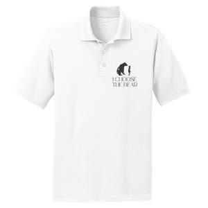 I Choose The Bear Women Empowerment PosiCharge RacerMesh Polo