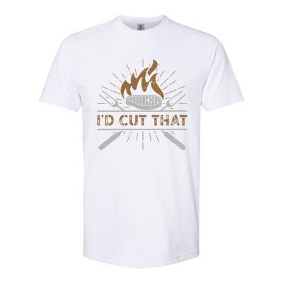 Id Cut That Barbecue Grill Griller Grillfather Cute Gift Softstyle® CVC T-Shirt