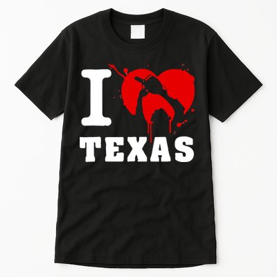 I Chainsaw Texas Funny Chainsaw Heart Tall T-Shirt