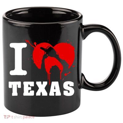 I Chainsaw Texas Funny Chainsaw Heart 11oz C Handle Ceramic Mug