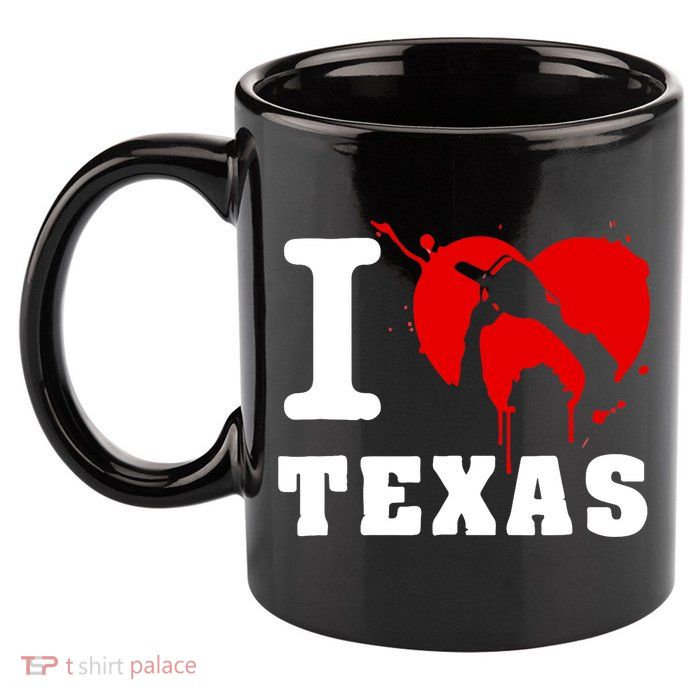 I Chainsaw Texas Funny Chainsaw Heart 11oz C Handle Ceramic Mug