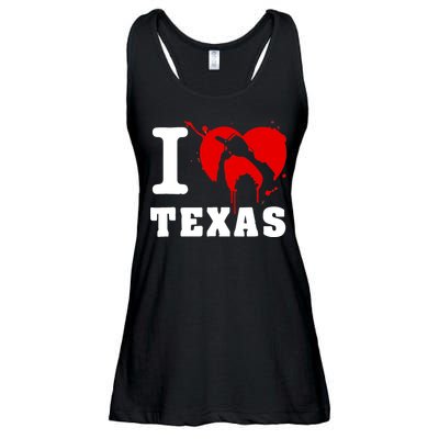 I Chainsaw Texas Funny Chainsaw Heart Ladies Essential Flowy Tank