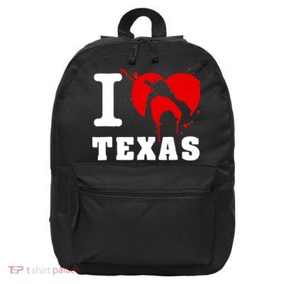 I Chainsaw Texas Funny Chainsaw Heart 16 in Basic Backpack
