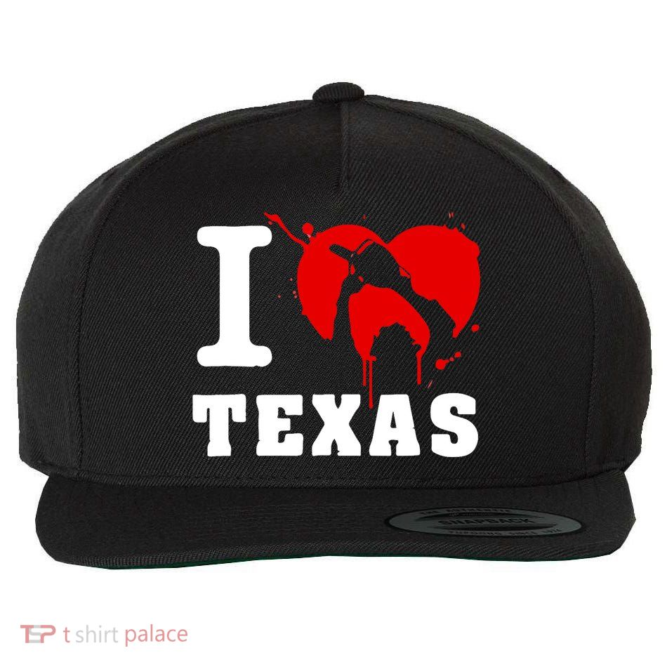 I Chainsaw Texas Funny Chainsaw Heart Wool Snapback Cap