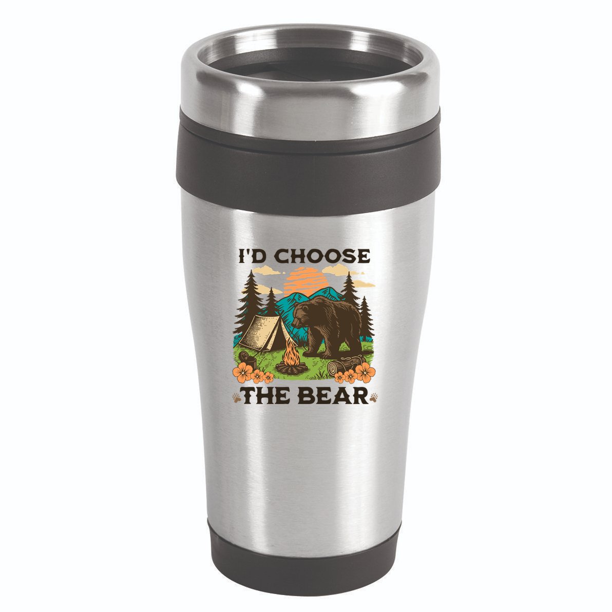 Id Choose The Bear Tik Tok Trend 16oz Travel Tumbler