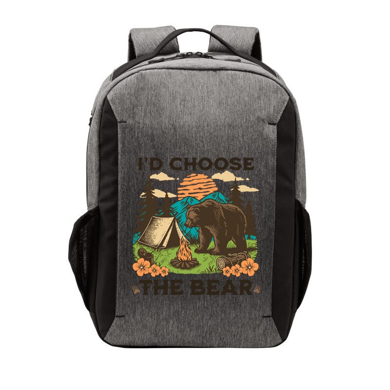Id Choose The Bear Tik Tok Trend Vector Backpack