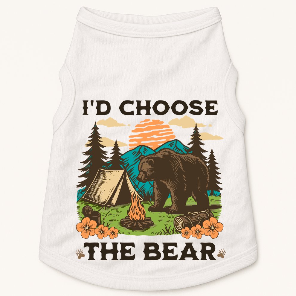 Id Choose The Bear Tik Tok Trend Doggie Tank