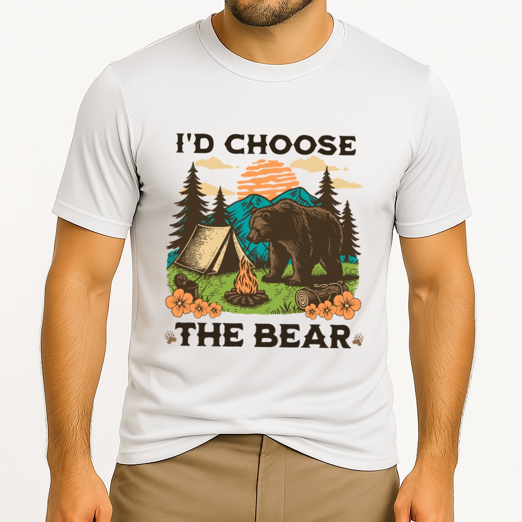 Id Choose The Bear Tik Tok Trend Cooling Performance Crew T-Shirt