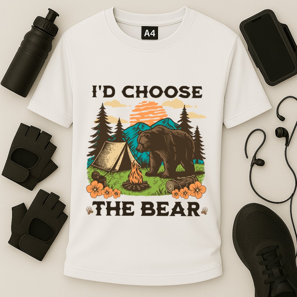 Id Choose The Bear Tik Tok Trend Cooling Performance Crew T-Shirt