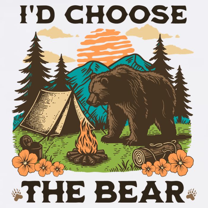 Id Choose The Bear Tik Tok Trend Cooling Performance Crew T-Shirt