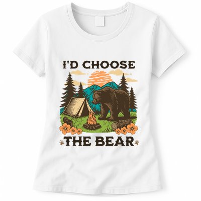 Id Choose The Bear Tik Tok Trend Womens T-Shirt