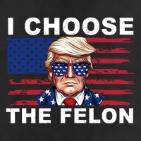 I Choose The Felon Pro Donald Trump 7 Panel Mesh Trucker Snapback Hat