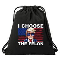 I Choose The Felon Pro Donald Trump Drawstring Bag