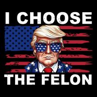 I Choose The Felon Pro Donald Trump 16 in Basic Backpack