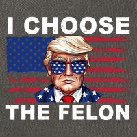 I Choose The Felon Pro Donald Trump Cotton Canvas Backpack