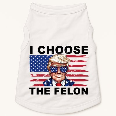 I Choose The Felon Pro Donald Trump Doggie Tank