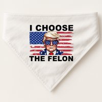 I Choose The Felon Pro Donald Trump USA-Made Doggie Bandana