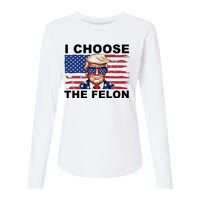 I Choose The Felon Pro Donald Trump Womens Cotton Relaxed Long Sleeve T-Shirt