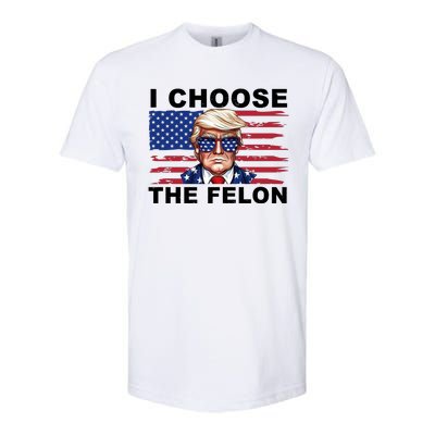 I Choose The Felon Pro Donald Trump Softstyle CVC T-Shirt