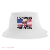 I Choose The Felon Pro Donald Trump Sustainable Bucket Hat