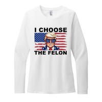 I Choose The Felon Pro Donald Trump Womens CVC Long Sleeve Shirt