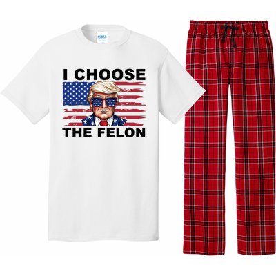 I Choose The Felon Pro Donald Trump Pajama Set