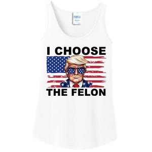 I Choose The Felon Pro Donald Trump Ladies Essential Tank