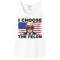 I Choose The Felon Pro Donald Trump Ladies Essential Tank