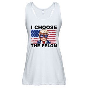 I Choose The Felon Pro Donald Trump Ladies Essential Flowy Tank