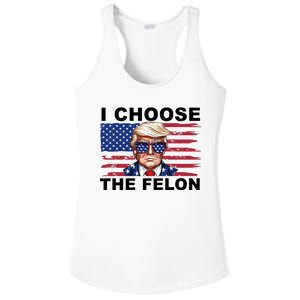 I Choose The Felon Pro Donald Trump Ladies PosiCharge Competitor Racerback Tank