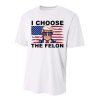 I Choose The Felon Pro Donald Trump Performance Sprint T-Shirt