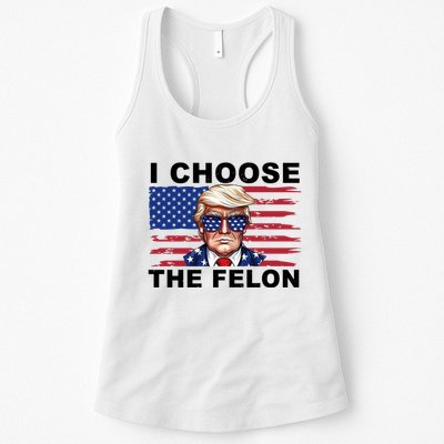 I Choose The Felon Pro Donald Trump Womens Tank Top