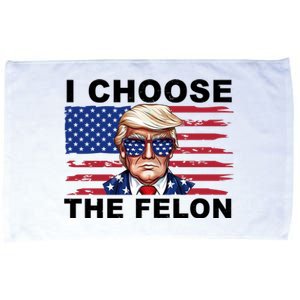 I Choose The Felon Pro Donald Trump Microfiber Hand Towel