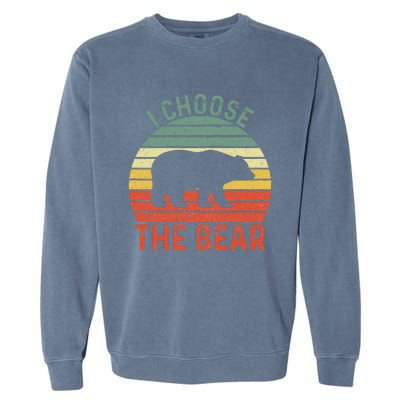 I Choose The Bear Garment-Dyed Sweatshirt