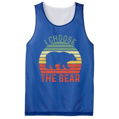 I Choose The Bear Mesh Reversible Basketball Jersey Tank