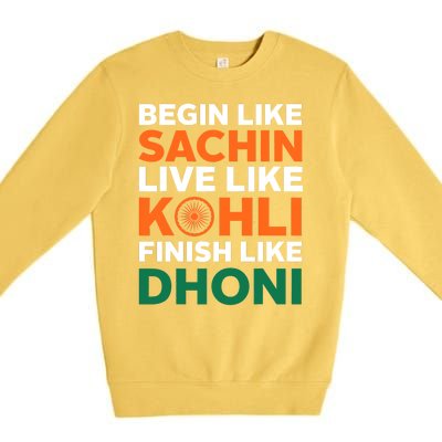 Indian Cricket Team Supporter Indian Cricket Jersey Premium Crewneck Sweatshirt