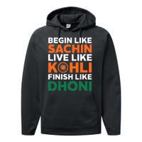 Indian Cricket Team Supporter Indian Cricket Jersey Performance Fleece Hoodie